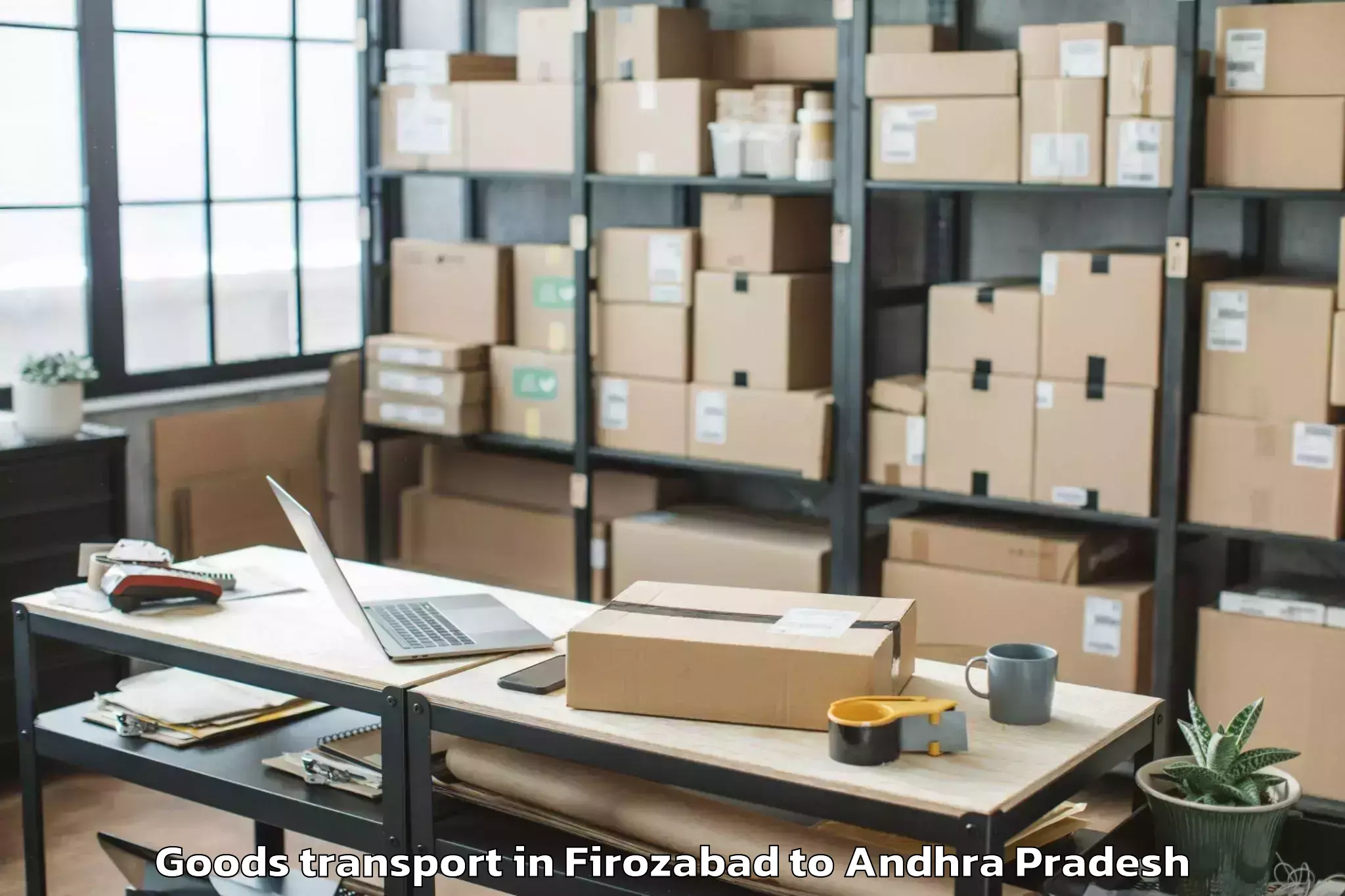 Top Firozabad to Anakapalli Goods Transport Available